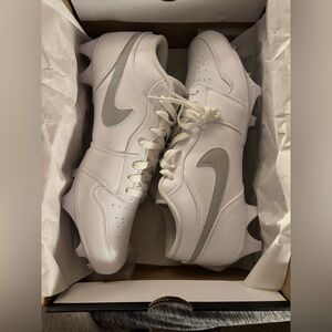 Jordan 1 low cleats size 12 all white BRAND NEW